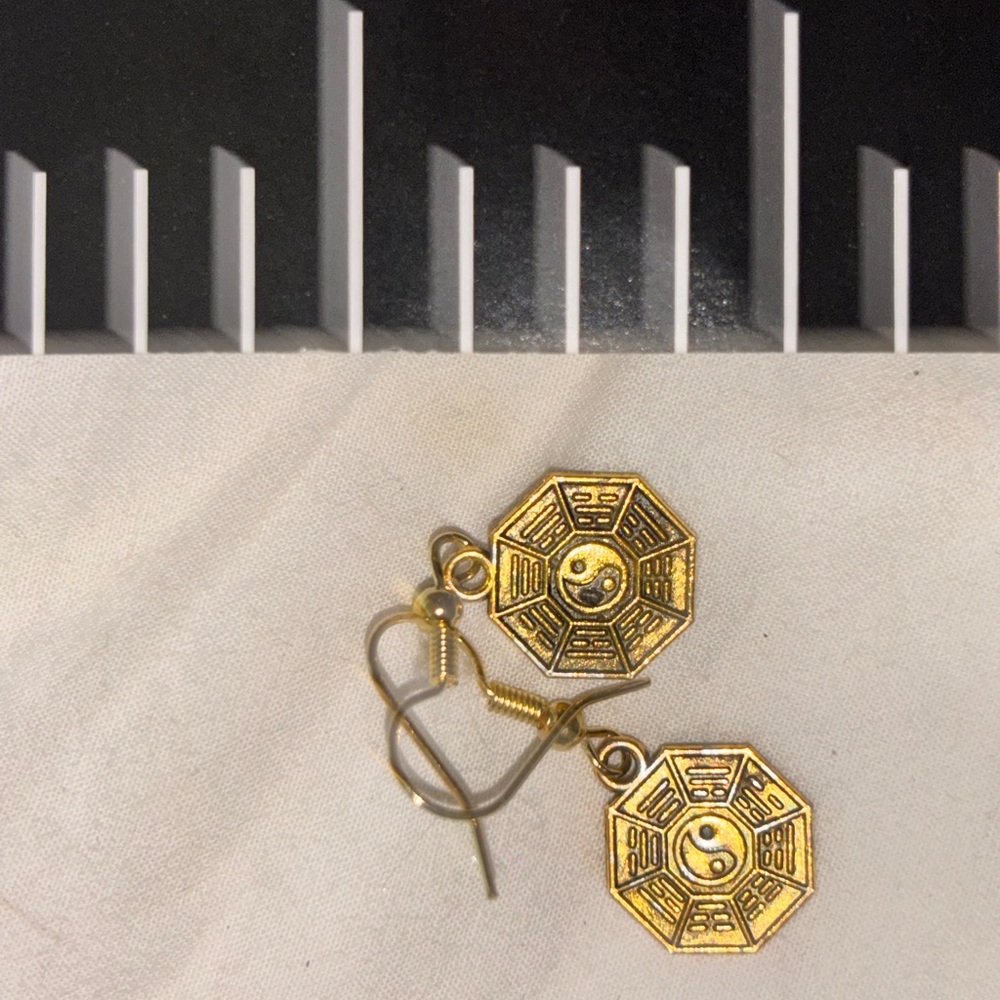 Neiman Marcus Gold Ornate Earrings
